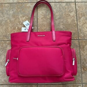 Michael Kors Khai Large Tote Bag in Dark Raspberry- Brand New with tags!!